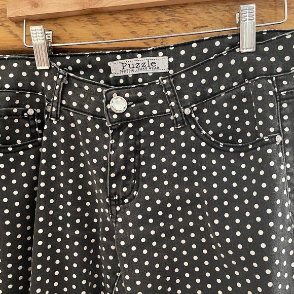 Puzzle Classic Jeans Wear Polka Dot Size 7 - Picture 3 of 6